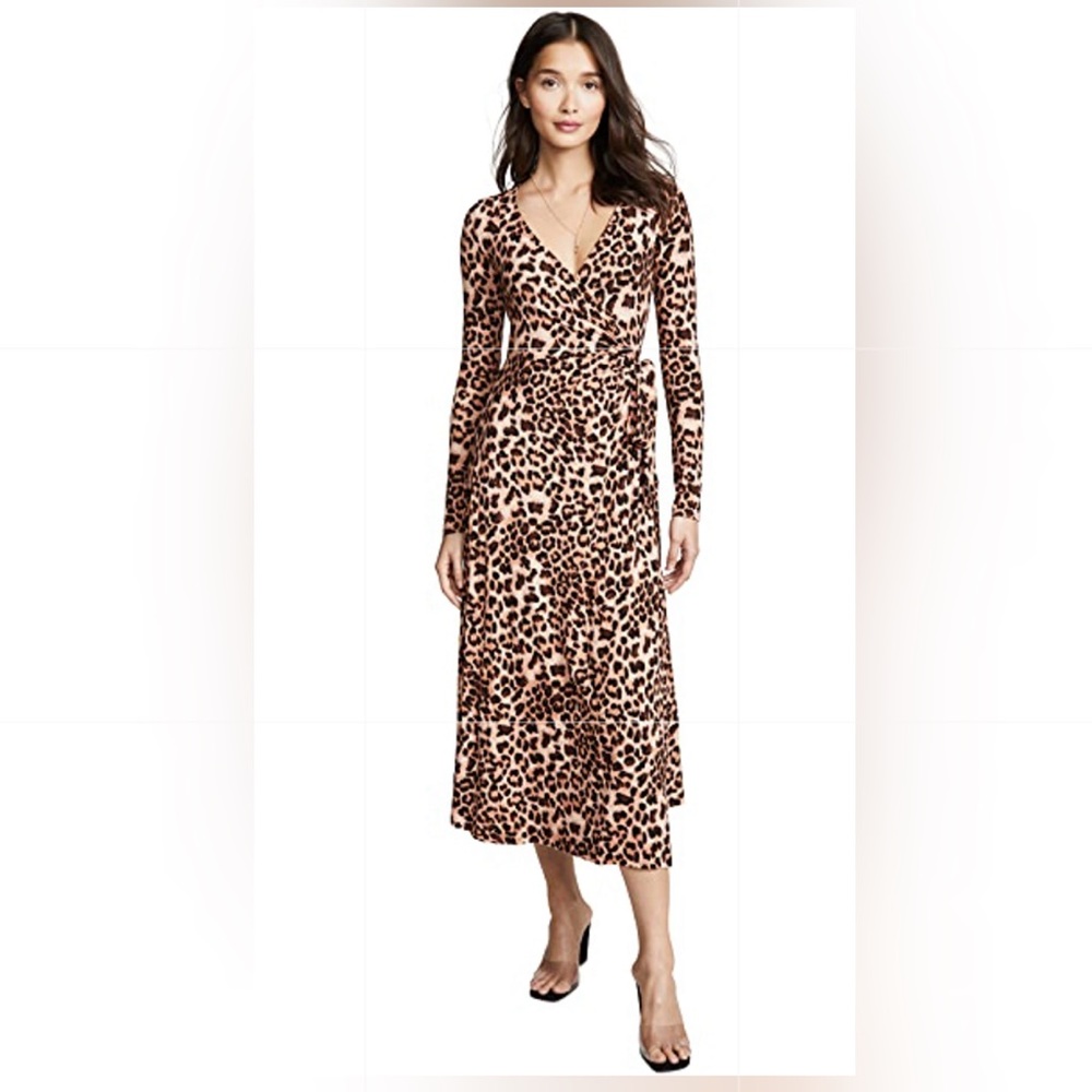 Rachel Pally midi jersey HARLOW DRESS IN LEOPARD